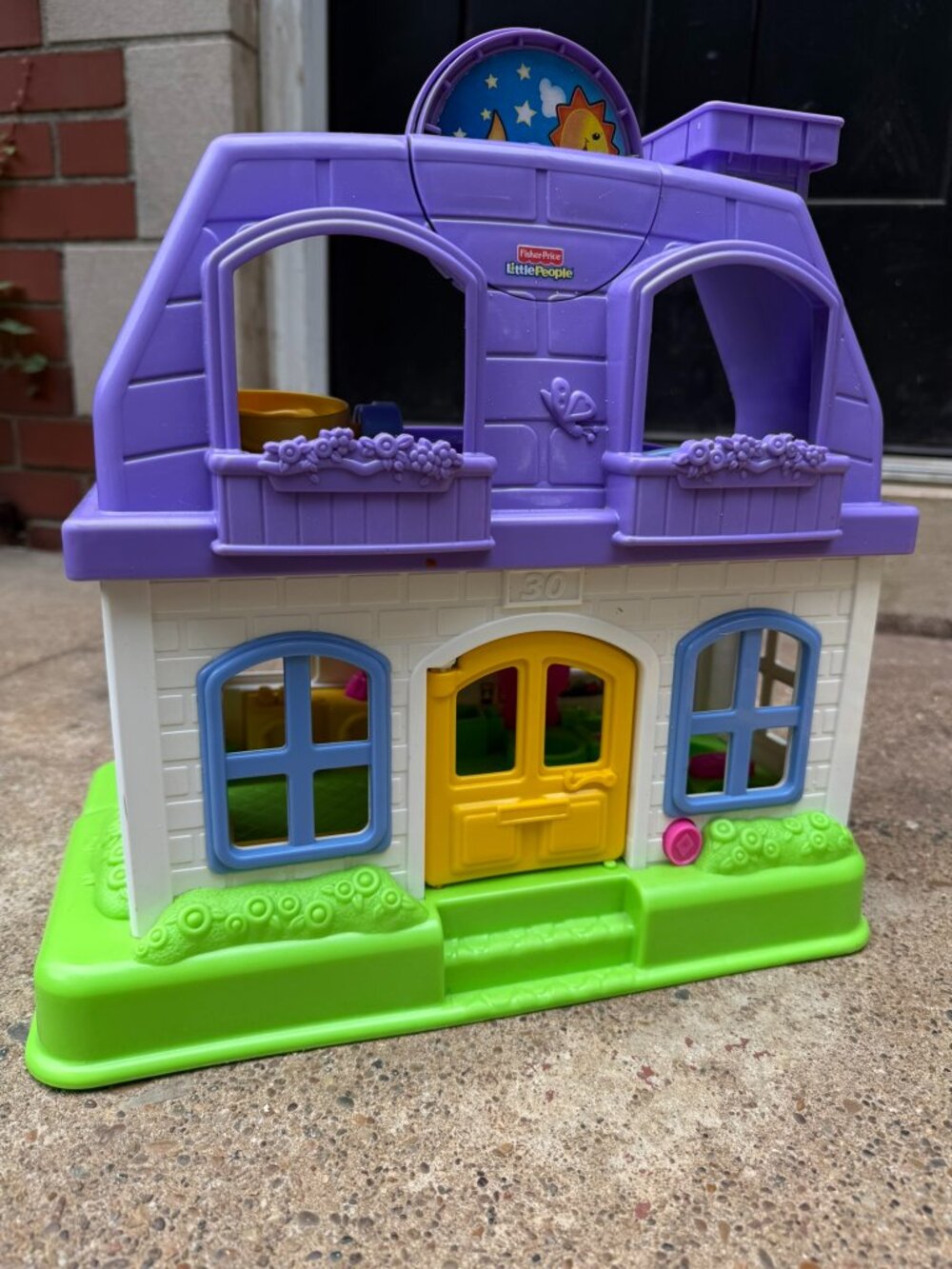 Fisher-Price Little People Happy Sounds Home Fold-Open Dollhouse